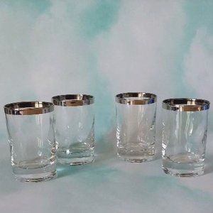 Mid-Century Modern Juice Glasses Set of 4